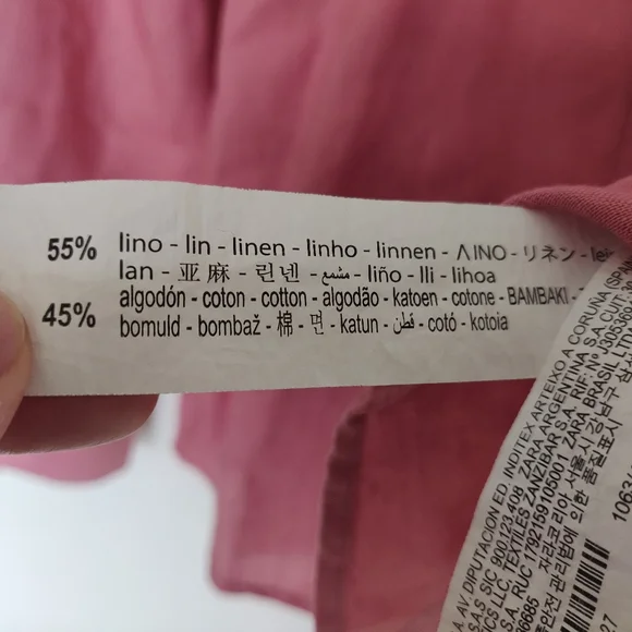 Men Zara Cotton Linen Shirt, S, Newer worn - Picture 4 of 6